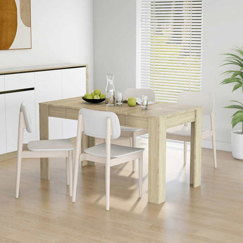 Dining Table Sonoma Oak 140x74.5x76 cm Engineered Wood 804205