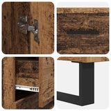 Highboard with Drawer 2 pcs Old Wood Engineered Wood 3415769