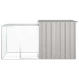 Rabbit Cage Grey 200x91x100 cm Galvanised Steel 3155528