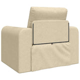 Sofa Bed Cream 98 x 71 x 83 cm Fabric 4106661