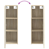 Bathroom Furniture Set 2 pcs Sonoma Oak 33 x 34.5 x 100 cm 3406135
