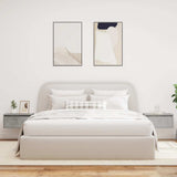 Wall-mounted Bedside Cabinets with LED Lights 2 pcs Concrete Grey 860218