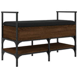 Shoe Bench Brown Oak 85.5x42x57.5 cm Engineered Wood 835233