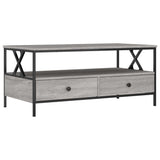 Coffee Table Grey Sonoma 100x51x45 cm Engineered Wood 835302