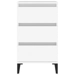 ZNTS Bedside Cabinet White 40x35x70 cm Engineered Wood 819668