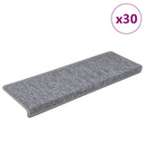Stair Mats 30 pcs 65x21x4 cm Light Grey Rectangular Edge 3365778