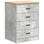 ZNTS Garage Storage Cabinet Concrete Grey 60x51x85 cm Solid Wood Pine 860601