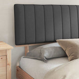 Bed Frame with Upholstered Headboard Dark Grey 180 x 200 cm 3398100