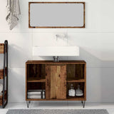 Bathroom Cabinet Old Wood 80 x 33 x 60 cm Engineered Wood 873895