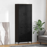 Highboard Black Oak 69.5 x 34 x 180 cm Engineered Wood 3416166