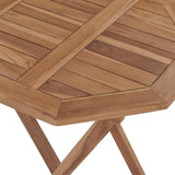 Garden Dining Set Teak Solid teak wood Compact Foldable 3087190