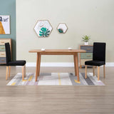 Dining Chairs 2 pcs Black Fabric 249226