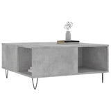 Coffee Table Concrete Grey 80x80x36.5 cm Engineered Wood 830784