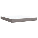 Box Spring Bed with Mattress Taupe 180x200 cm Fabric 3285985