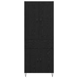 Highboard Black Oak 69.5 x 34 x 180 cm Engineered Wood 3416171