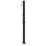 Outdoor Solar shower Black 217 cm PVC and Aluminium 42003414