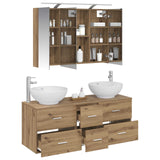 Bathroom Furniture Set 4 pcs Artisan Oak 3406982