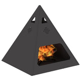 Fire Pit Black 50 x 50 x 51 cm Steel 858952