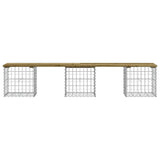 Garden Bench Gabion Design 203x44x42 cm Impregnated Wood Pine 834343