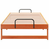Bed Frame Brown 90 x 200 cm Solid Pine Wood 873147