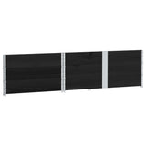 Garden Planter Black 150x100 cm Solid Wood Pine 3295440