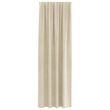 Blackout Curtains 2 pcs Cream 140 x 245 cm Velvet 4107186
