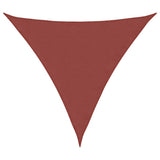 Sunshade Sail Oxford Fabric Triangular 5x5x5 m Terracotta 42311
