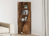 Corner Cabinet 32x32x140cm Engineered Wood Old Wood 889883