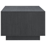 Coffee Table Grey 110x50x33.5 cm Solid Pinewood 809884