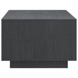 Coffee Table Grey 110x50x33.5 cm Solid Pinewood 809884