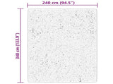 Rug HUARTE Short Pile Soft and Washable Beige 240x340 cm 375026