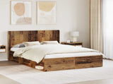 Bed Frame with Storage and Headboard 3 pcs Engineered Wood 3413859