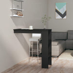 ZNTS Wall Bar Table Black 102x45x103.5 cm Engineered Wood 811782