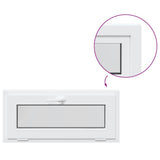 Basement Window RISOR 90x40 cm Tilt 2 Glazing White 4108336