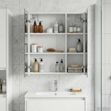 Bathroom Mirror Cabinet White 60 x 14.5 x 70 cm Engineered wood 889055