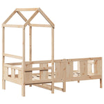 Day Bed with Roof without Mattress 90x200 cm Solid Wood 3282276