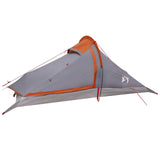 Backpacking Tent Grey and Orange 4-Person 42018573