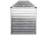 Raised Garden Bed Silver 400 x 40 x 55 cm galvanized 8006280