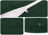 Cushion with Pillow HEERLEN 6 pcs Dark Green Fabric 929312