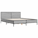 Bed Frame without Mattress Grey Sonoma 135x190 cm Double 3280030