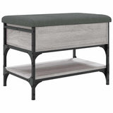 Shoe Bench Grey Sonoma 62x42x45 cm Engineered Wood 835190