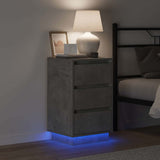Bedside Cabinet Concrete Grey 39 x 34.5 x 65 cm Engineered wood 869629