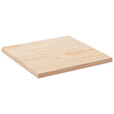 Table Top 80x80x2.5 cm Solid Wood Pine Square 824390