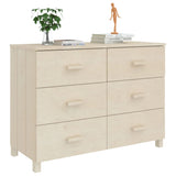 ZNTS Sideboard HAMAR Honey Brown 113x40x80 cm Solid Wood Pine 340448