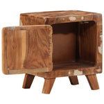 ZNTS Bedside Cabinet 40x32x46 cm Solid Wood Reclaimed 4104509