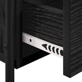 Hanging Bedside Cabinet 2 pcs Black Oak 40 x 30 x 50 cm 8013555