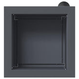 Garden Planter with LED 2 pcs Antracite 30 x 30 x 30 cm Steel 8008061