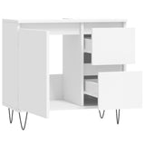 Bathroom Cabinet White 65x33x60 cm Engineered Wood 831604
