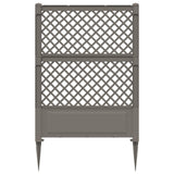 Trellis with Spike Grey 99 x 6 x 165 cm PP 42041744