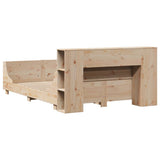 Bed Frame without Mattress 120x200 cm Solid Wood Pine 3323770